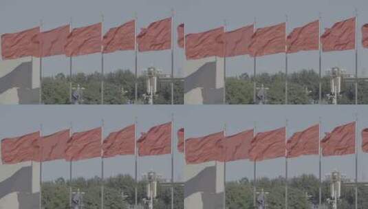天安门红旗飘扬 美丽中国素材高清在线视频素材下载