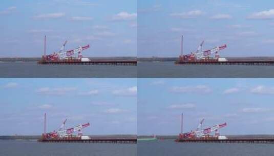 大桥建设延时摄影高清在线视频素材下载