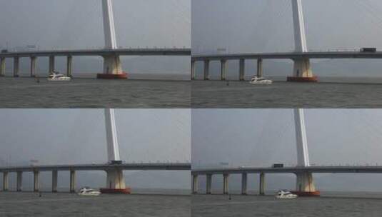 深圳湾公路大桥高清在线视频素材下载