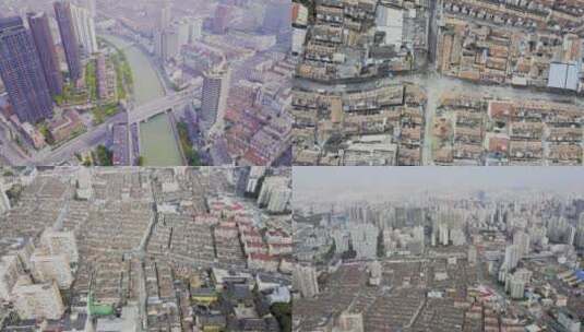 4K航拍上海居民区高清在线视频素材下载