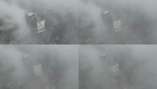 中国最高的等高双子塔-星河集团双子塔高清在线视频素材下载
