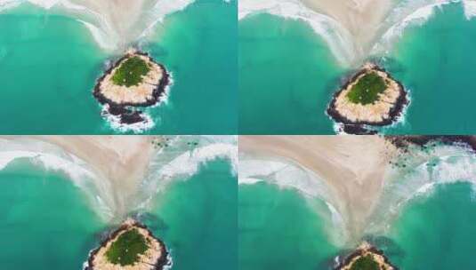 美丽海岛岛礁-2高清在线视频素材下载