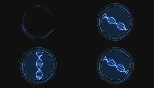 【透明通道】dna基因序列图标-02高清在线视频素材下载