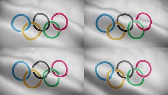 奥运会旗背景高清在线视频素材下载