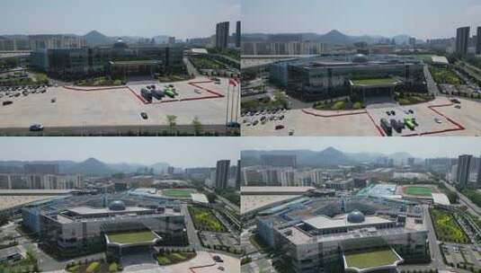 深圳市坪山区比亚迪汽车总部生产基地高清在线视频素材下载