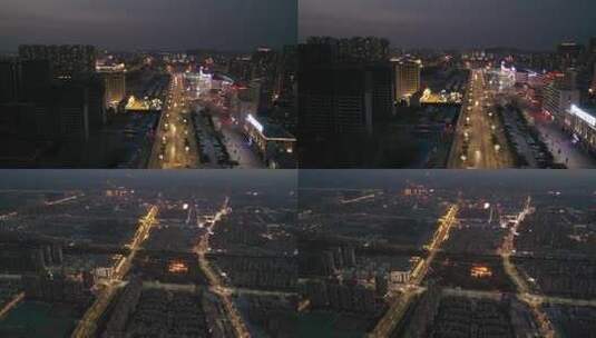 沛县县城夜景高清在线视频素材下载