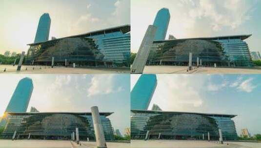 【4K超清】惠州会展中心大范围高清在线视频素材下载