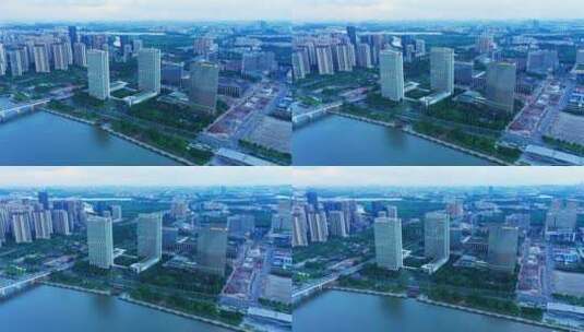广州琶洲保利国际广场俯瞰高清在线视频素材下载
