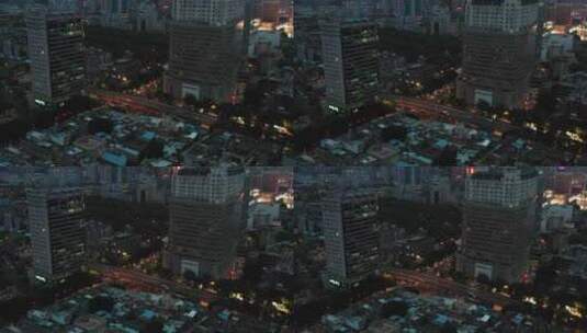 广州越秀区傍晚城市建筑高清在线视频素材下载