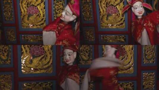 J浙江温州苍南碗窑布袋戏4k实拍视频4高清在线视频素材下载