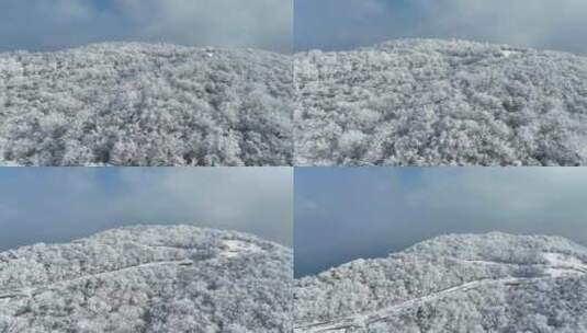 云上草原滑雪场雪景高清在线视频素材下载