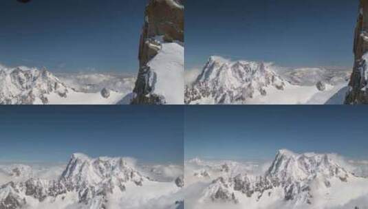 雪山上的美景高清在线视频素材下载