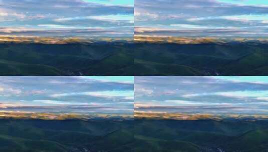 川西风光清晨日出下的塔公草原高清在线视频素材下载