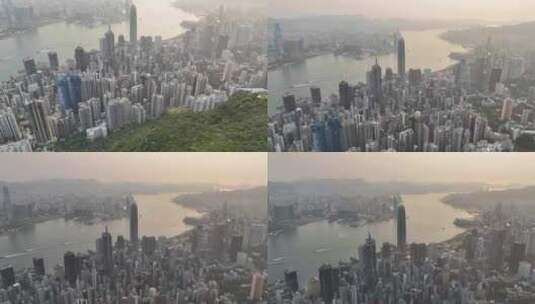 香港唯美城市航拍4K高清在线视频素材下载