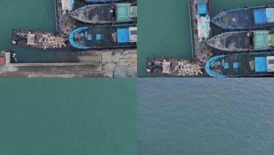 平潭猴研岛码头航拍风光高清在线视频素材下载