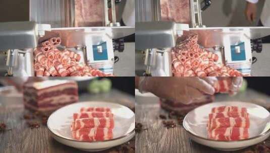 涮羊肉制作实拍高清在线视频素材下载