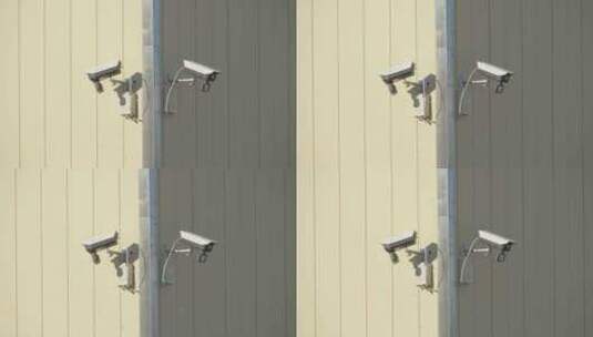 房头厂区监控探头安防设施高清在线视频素材下载