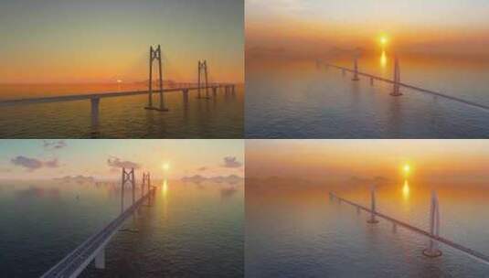 4K跨海大桥 珠港澳大桥高清在线视频素材下载