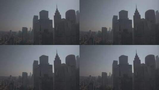 广州珠江新城延时航拍高清在线视频素材下载