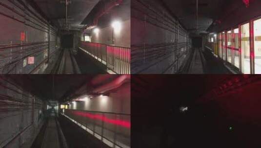 地铁隧道穿梭 无人驾驶 4011高清在线视频素材下载