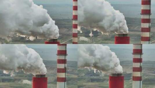 工业生产制造的烟雾污染高清在线视频素材下载