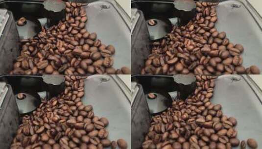 研磨咖啡豆特写【4K】高清在线视频素材下载