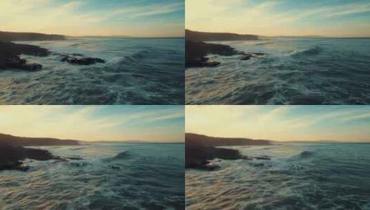 Ericeira，葡萄牙，海岸，海洋高清在线视频素材下载