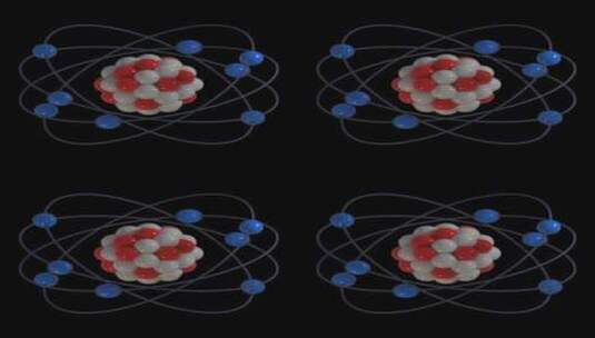 原子模型包高清在线视频素材下载