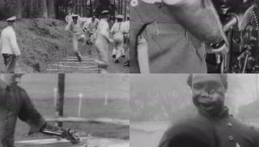 一战 残疾人伤残军人康复训练 假肢工厂生产高清在线视频素材下载