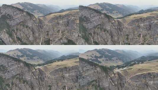 航拍湖北旅游神农架山谷道路自然风光高清在线视频素材下载