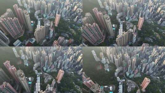香港密集的高楼高清在线视频素材下载