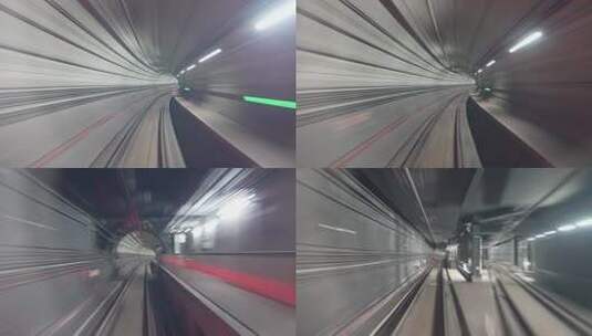 杭州地铁隧道高清在线视频素材下载
