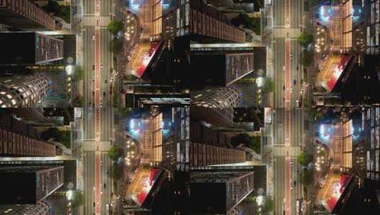 巴西圣保罗市中心保利斯塔大道的俯视图。商务办公室高清在线视频素材下载