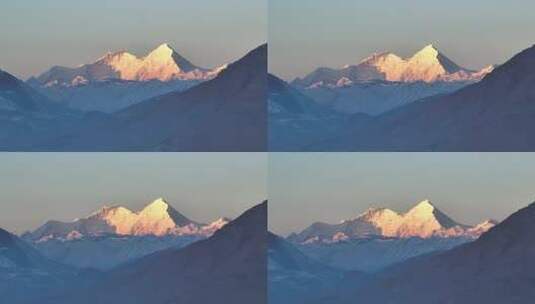 珠穆朗玛峰航拍高清在线视频素材下载