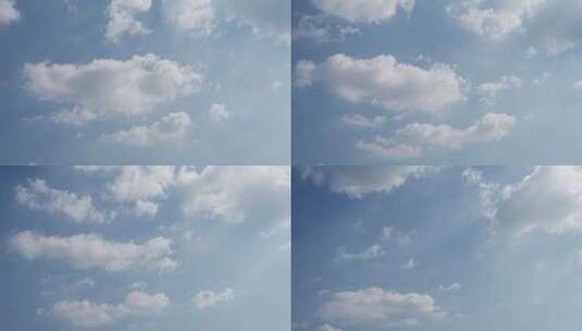 蓝天白云延时摄影高清在线视频素材下载