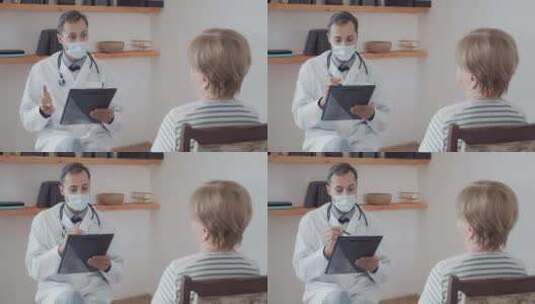 一名老年患者进行测试高清在线视频素材下载