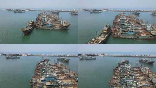 航拍泉州深沪湾港口码头高清在线视频素材下载