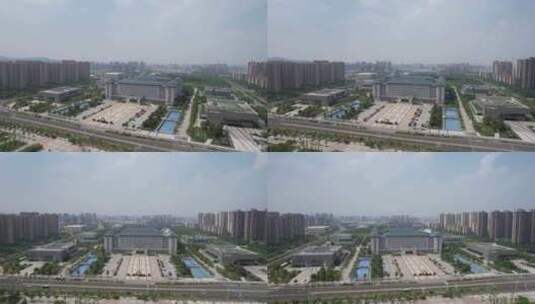 安徽滁州市政府航拍高清在线视频素材下载