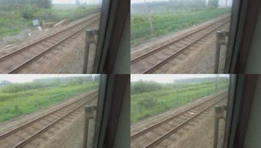 火车轨道交通运输行驶火车实拍高清在线视频素材下载