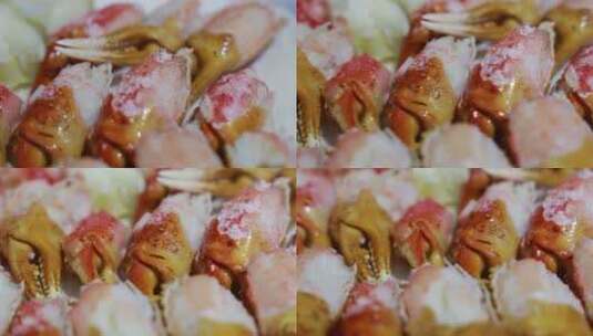俄罗斯帝王蟹，俄罗斯岸蟹高清在线视频素材下载