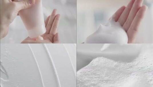 洗面奶广告 泡沫丰富绵密高清在线视频素材下载