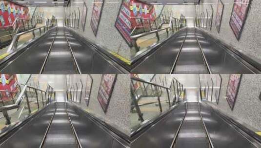 空无一人的地铁站高清在线视频素材下载