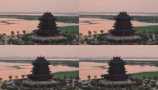 苏州重园寺航拍素材高清在线视频素材下载