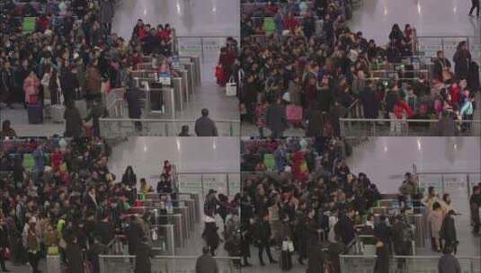 杭州东站人群延时高清在线视频素材下载