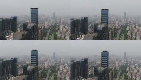 航拍广东深圳城市风光高楼建筑高清在线视频素材下载