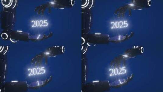 2025机械臂科技感三维概念场景高清在线视频素材下载
