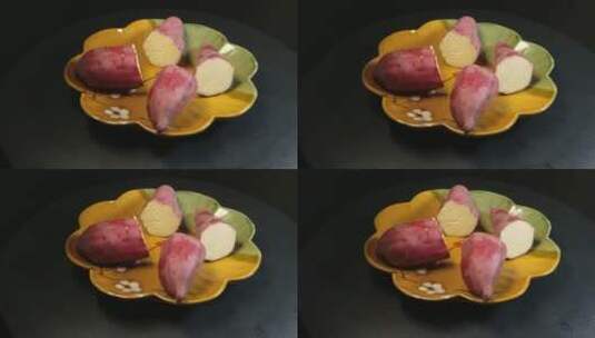 板栗红薯蜜薯高清在线视频素材下载