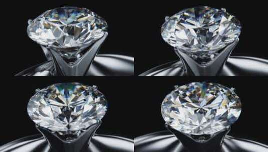 钻石戒指三维高清在线视频素材下载