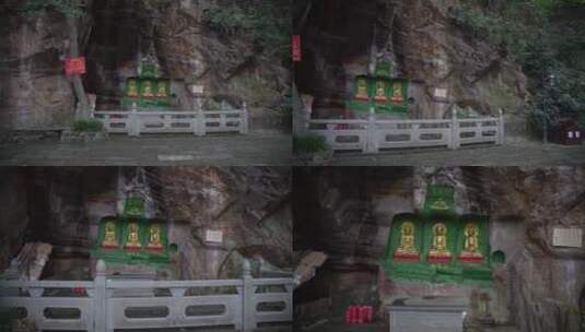 杭州宝石山景区佛石岩高清在线视频素材下载