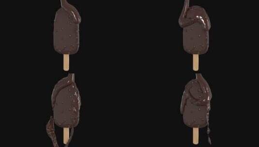 巧克力 黑巧 甜品 食品 甜点高清在线视频素材下载
